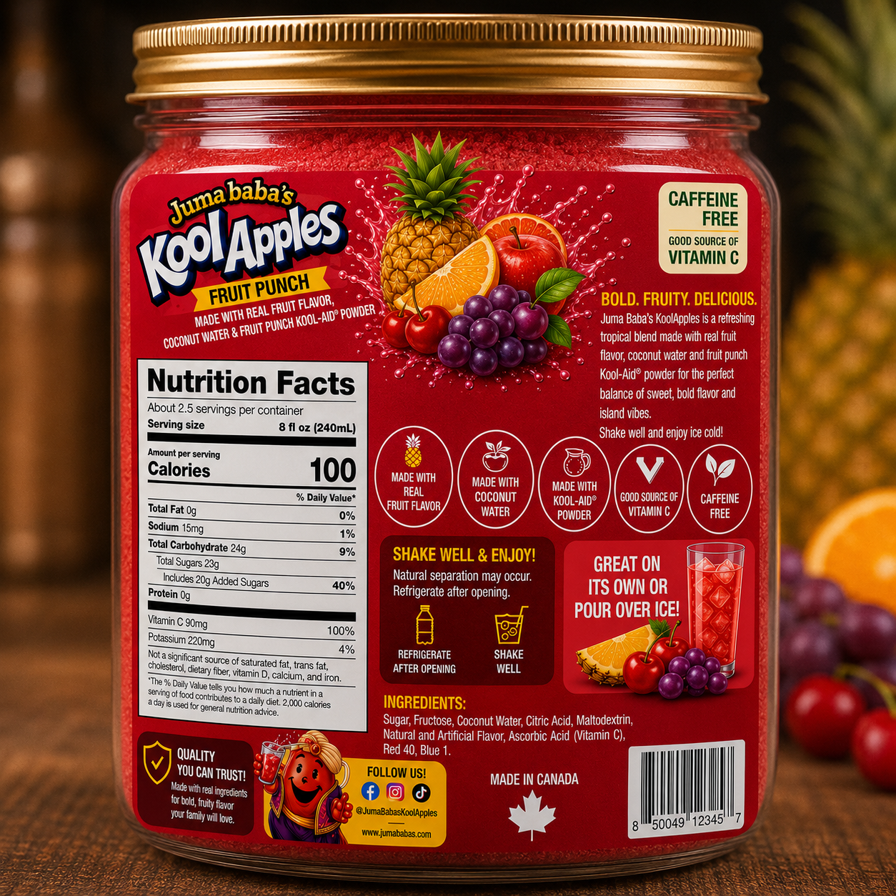 Pineapple Fruit Punch flavour