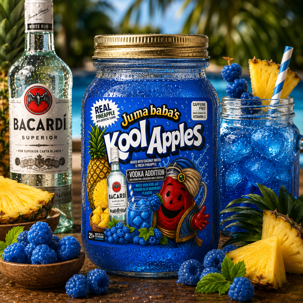 Pineapple Blue Raspberry (Bacardi Rum Cocktail Edition)
