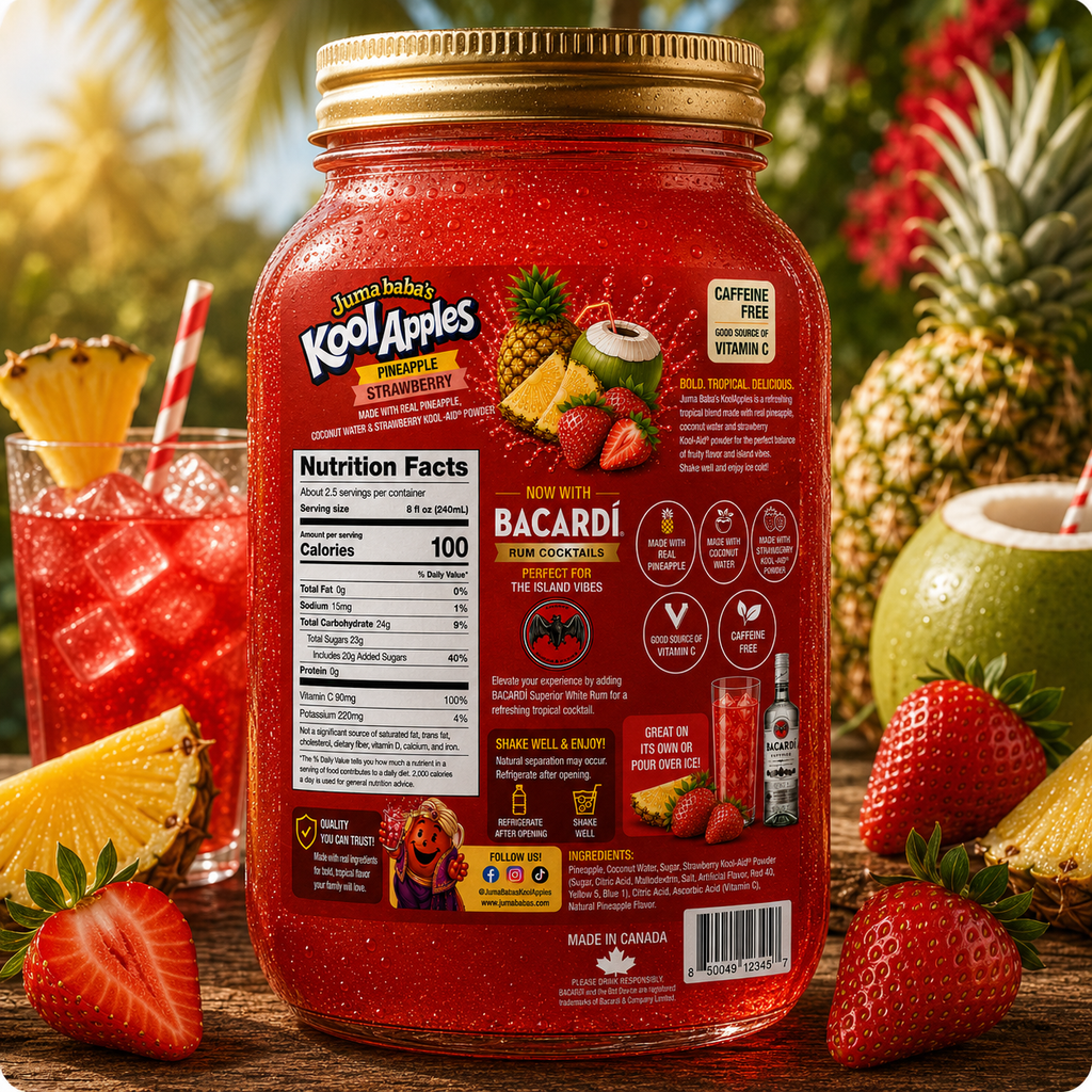 Pineapple Strawberry Watermelon (Bacardi Rum Cocktail Edition)