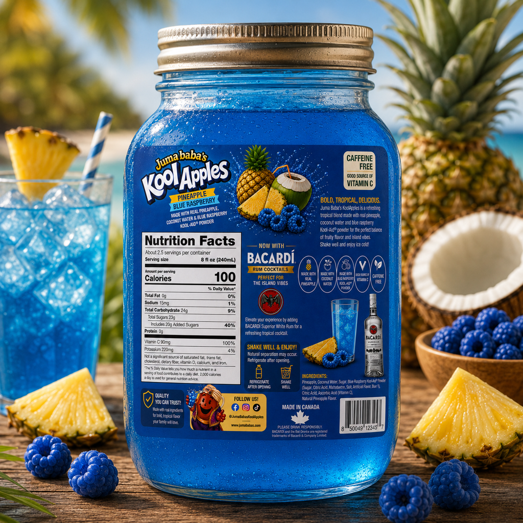 Pineapple Blue Raspberry (Bacardi Rum Cocktail Edition)