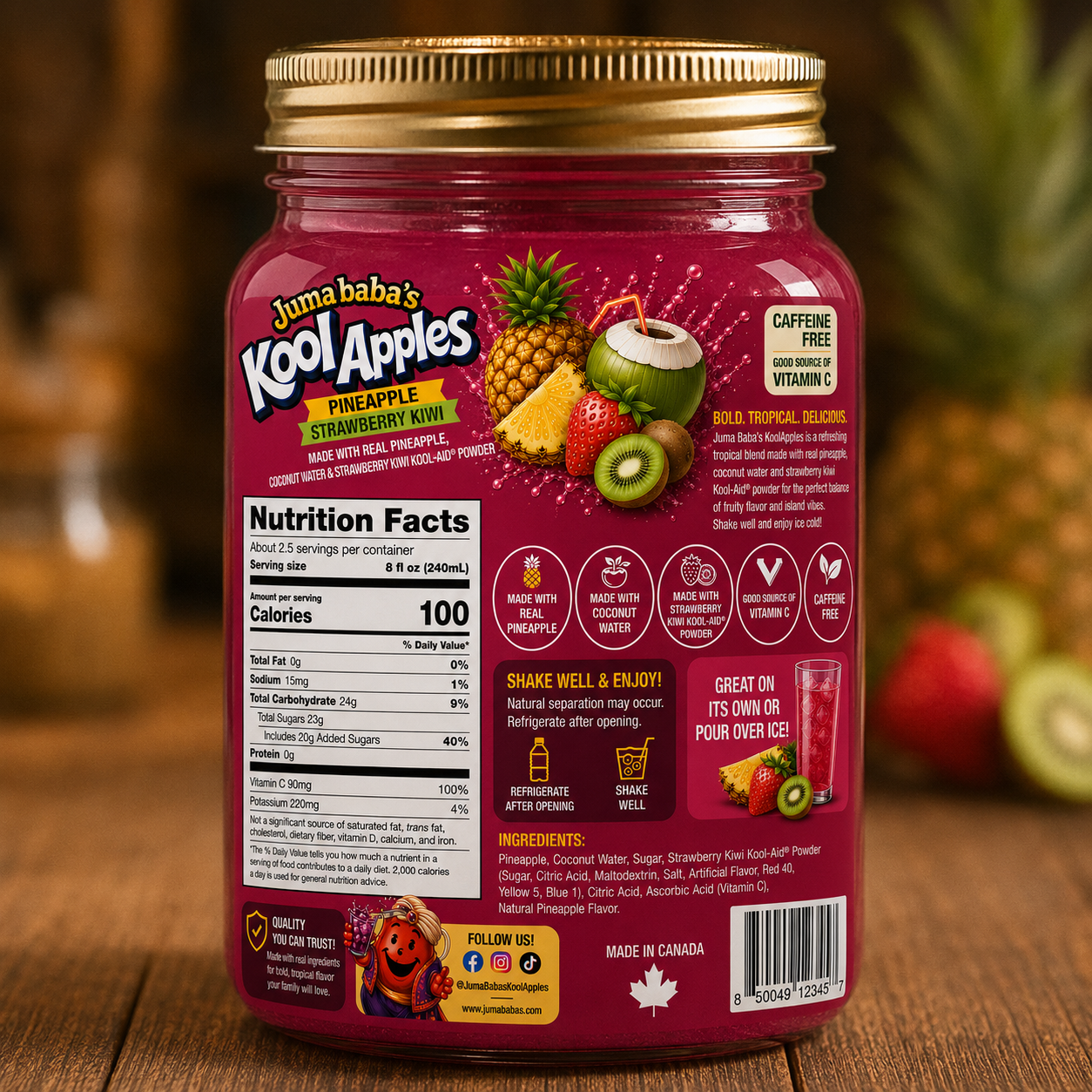 Pineapple Strawberry Kiwi flavour