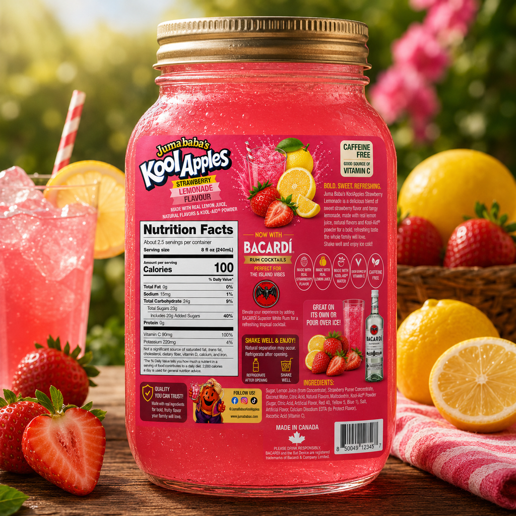 Pineapple Strawberry Lemonade (Bacardi Rum Cocktail Edition)